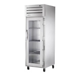 True STG1R-1G-HC - Refrigerator, one-section, (1) glass door, stainless steel front
